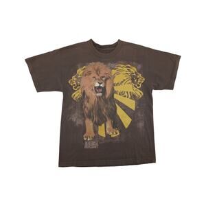 Animal Planet Lion Graphic Tee Brown Yellow Youth L